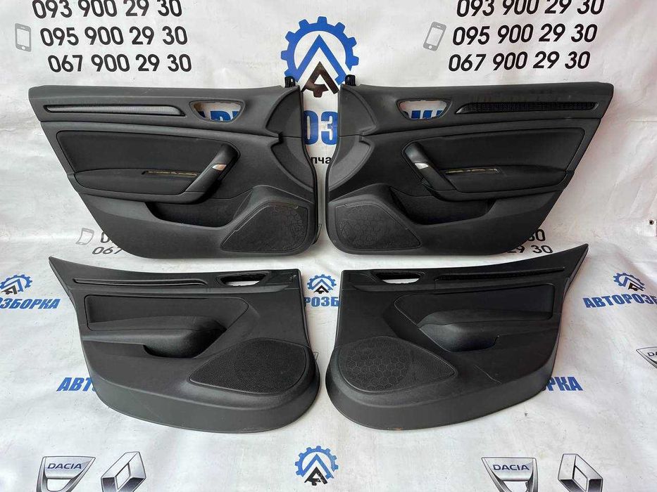 Карта дверей , Обшивка дверей Renault Megane 4 (2016-2022)