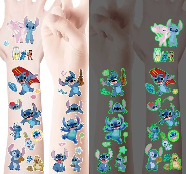 5 arkuszy tatuaże zmywalne LILO i STITCH