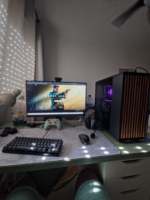 Setup Gaming Completo Premium + Monitor 165Hz + Cadeira e Secretária