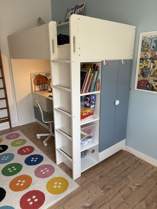 Łóżko na antresoli IKEA Smastad 90x200