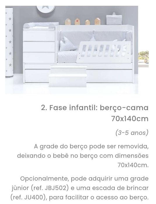 Berço cama evolutivo ALONDRA