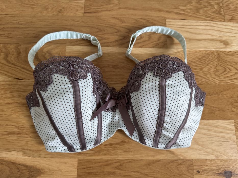 Biustonosz La Senza jedwab r. 70E bardotka