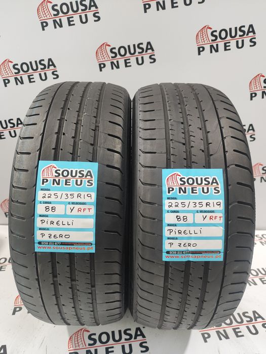 2 pneus semi novos 235-35R19 Goodyear RFT - Oferta da entrega