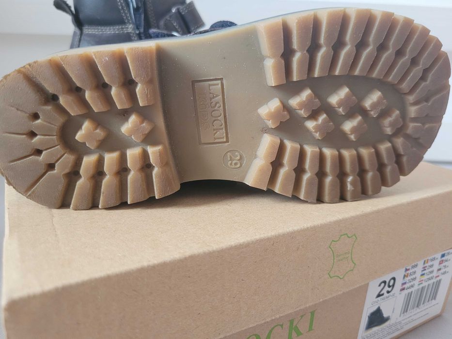 Kozaki skórzane dla chlopca 29