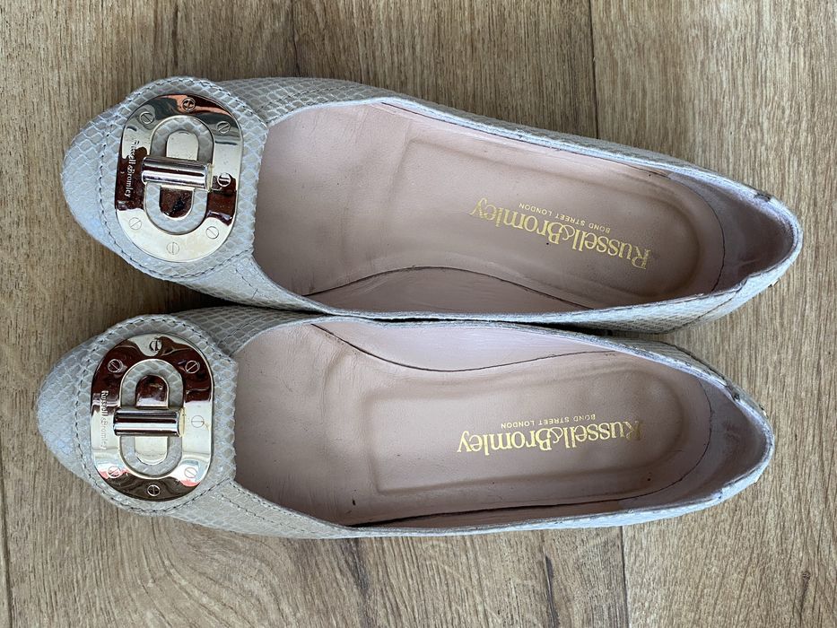 Russell&Bromley baleriny 37 skóra naturalna