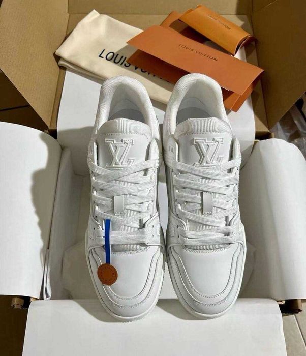 (БЕЗ ПЕРЕДОПЛАТИ)Louis Vuitton Trainer луї віттон скейт трейнер білі