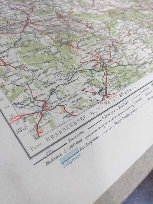 Stara niemiecka mapa samochodowa