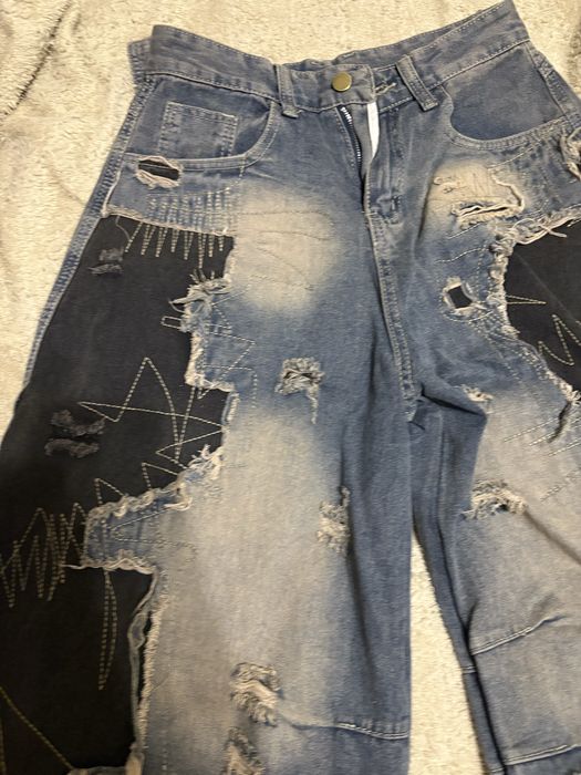 джинси custom y2k opium distressed archive опіум гранж