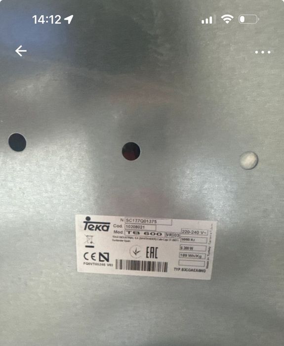 Placa de indução - usada