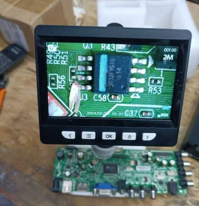 Цифровой микроскоп 4.3 дюйма 1080P, 50-1000x для пайки и ремонта