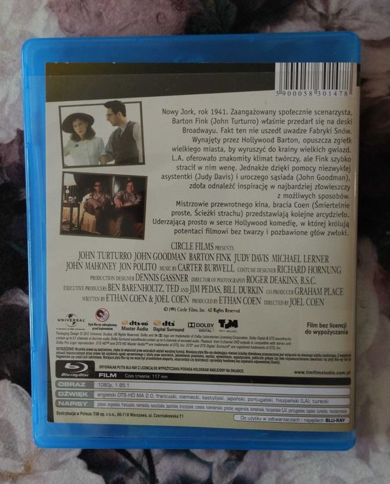 Barton Fink film blue-ray
