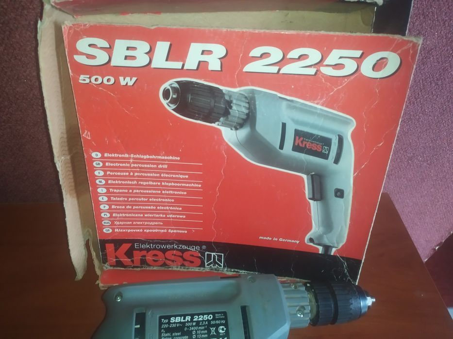 Дрель ударная Kress SBLR2250