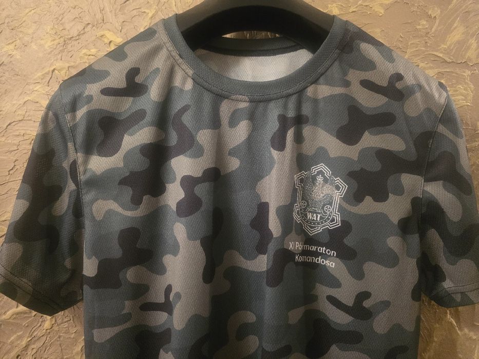 Koszulka MORO WAT t-shirt sportowa wojskowa M/L. Półmaraton Komandosa