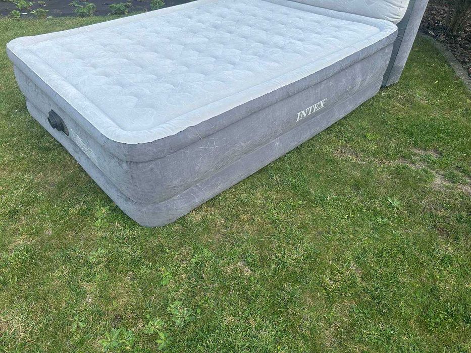 Надувне двоспальне ліжко Intex з вбудованим насосом ℹ️203х152х86(46)ℹ️