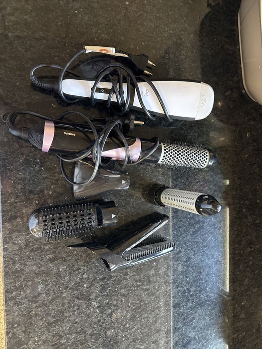 Modelador cabelo Philips e escova Jocca