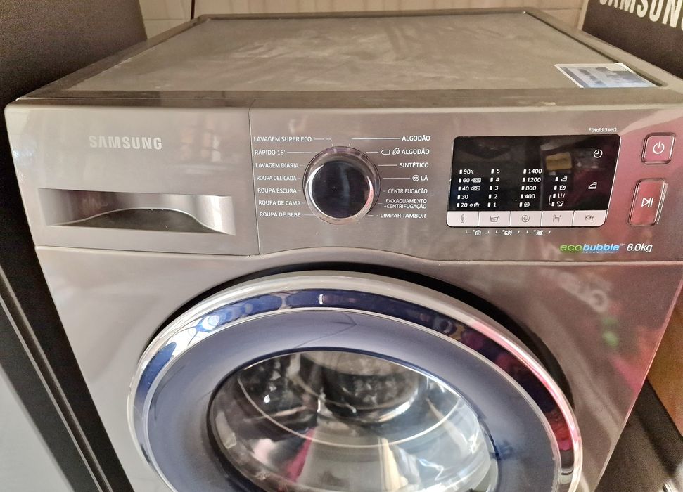 Máquina Lavar Roupa Eco Bubble Samsung 8kg