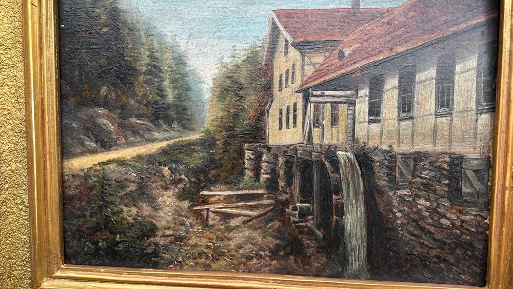 Stary obraz olejny , Niemcy Turyngia