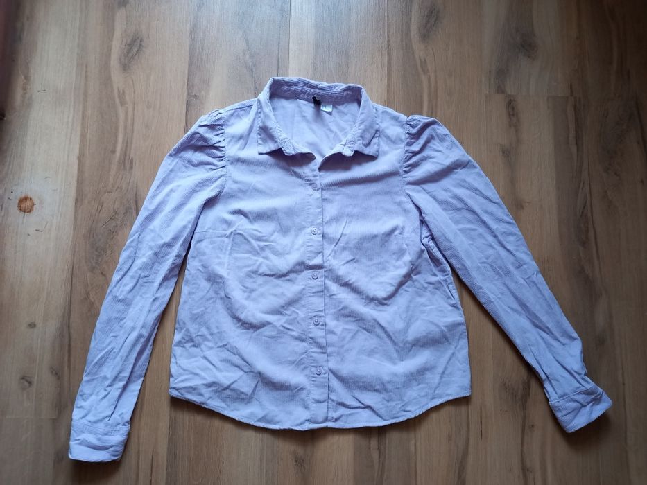 Fioletowa koszula sztruksowa H&M M