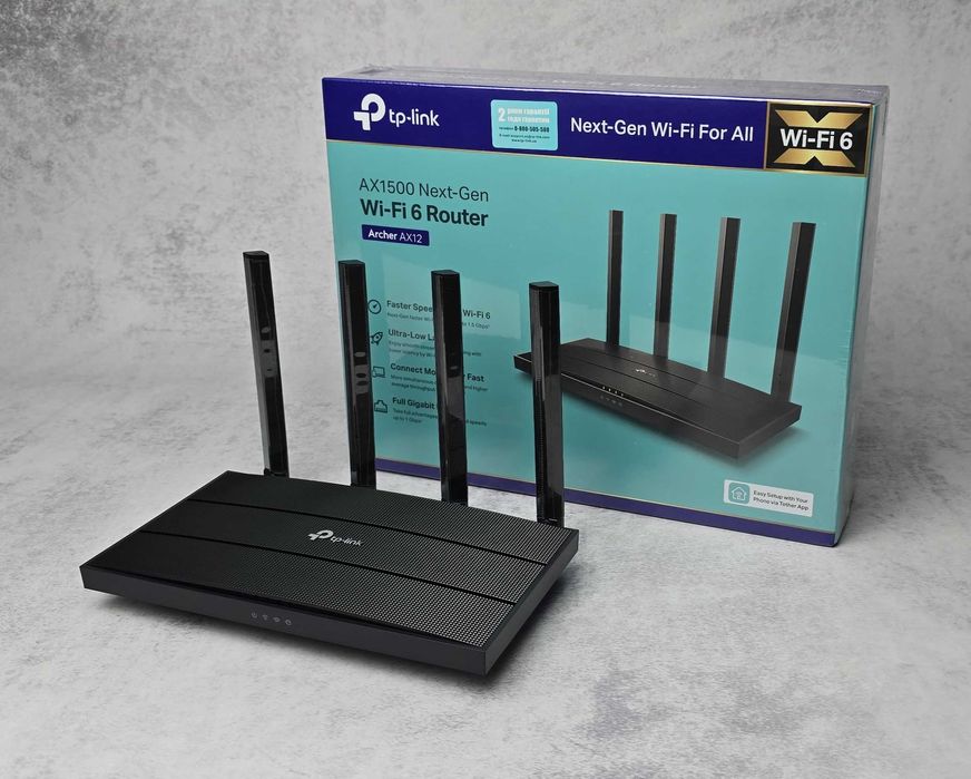 Роутер TP-Link Archer AX12 (AX1500 Wi-Fi 6) NEW + Гарантія 12 міс