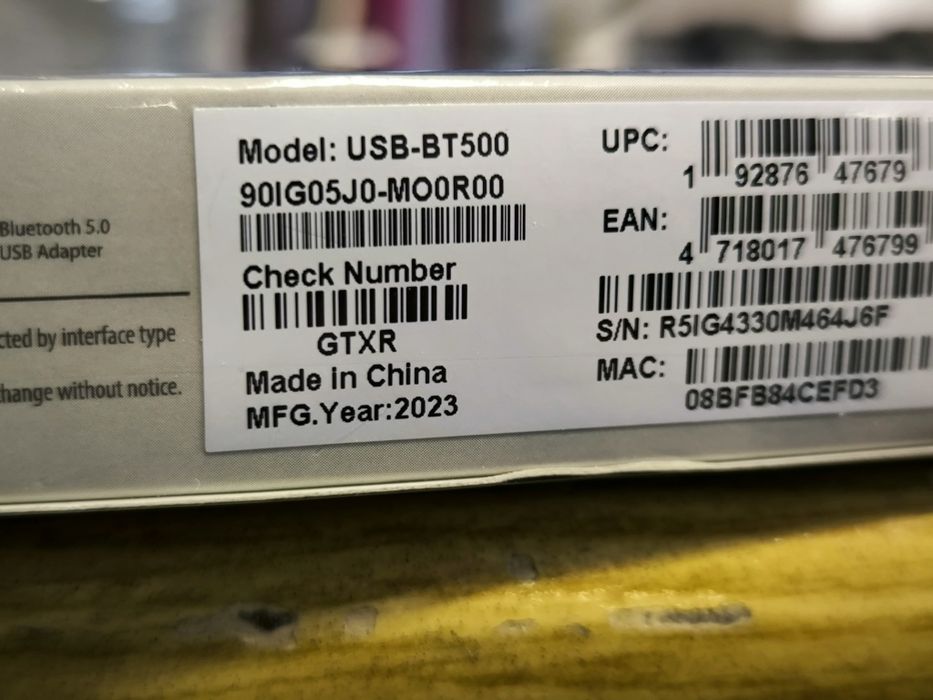 ASUS USB-BT500 Bluetooth 5.0 Adapter425904156390860802