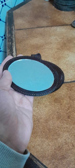 Carteira porta espelho 100% pele