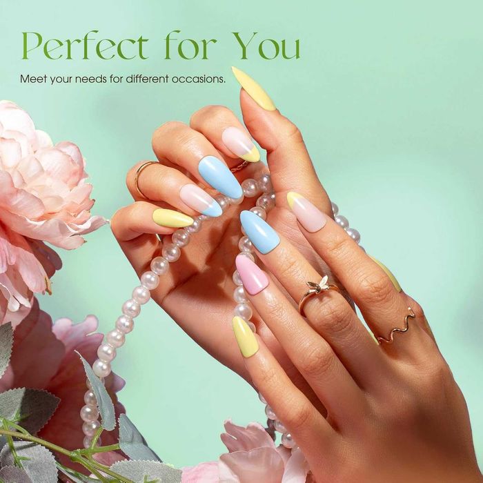 ROSALIND Lakier do paznokci UV, pastelowy, 6 kolorów