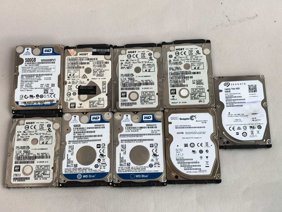 Жесткий диск WD Hitachi Seagate 500 ГБ sata 2.5