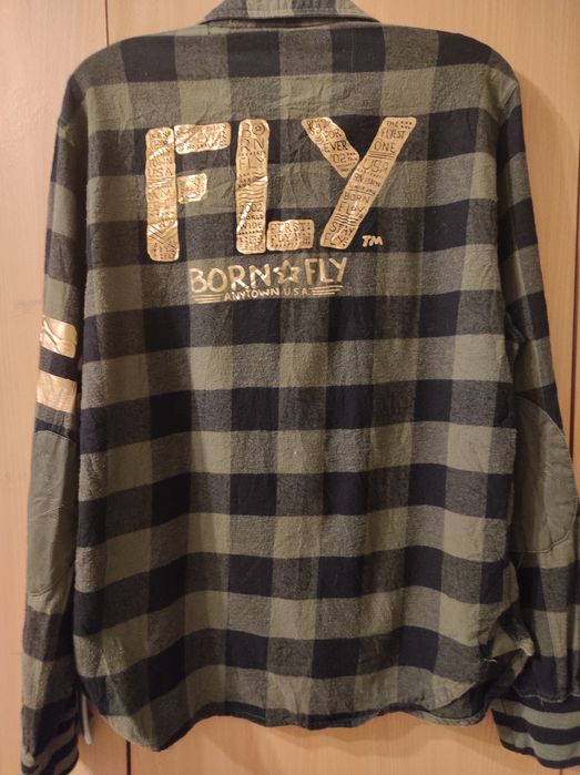 Koszula w kratę Born Fly damska rozmiar L