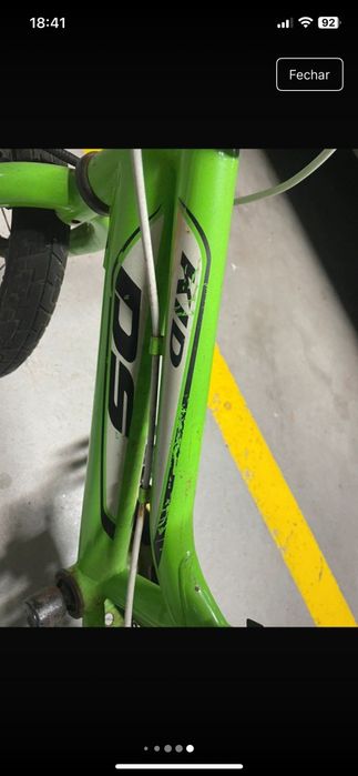 Bicicleta criança verde