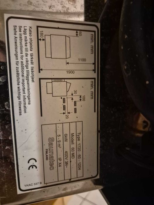 Sauna narożna Finnleo fińska sucha drewniana GRUBE ŚCIANY + piec 6kW