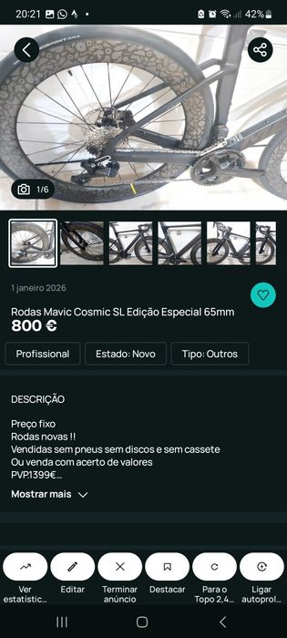Acessórios para bicicletas oportunidades