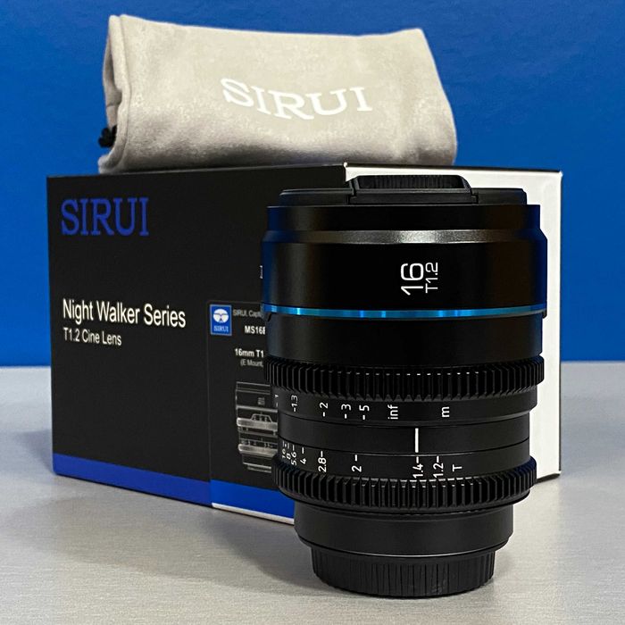 SIRUI Night Walker 16mm T1.2 (Sony E) - NOVA - 3 ANOS DE GARANTIA