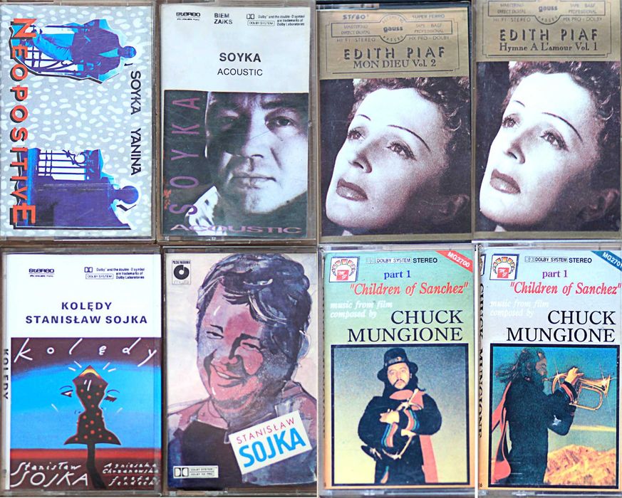 Zestaw 44 kaset magnetofonowych. Darmowa przesyłka.