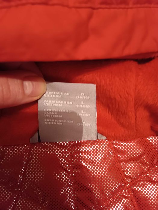 columbia czerwona damska kurtka zimowa