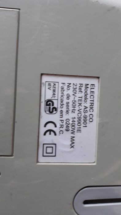 Aspirador usado para peças