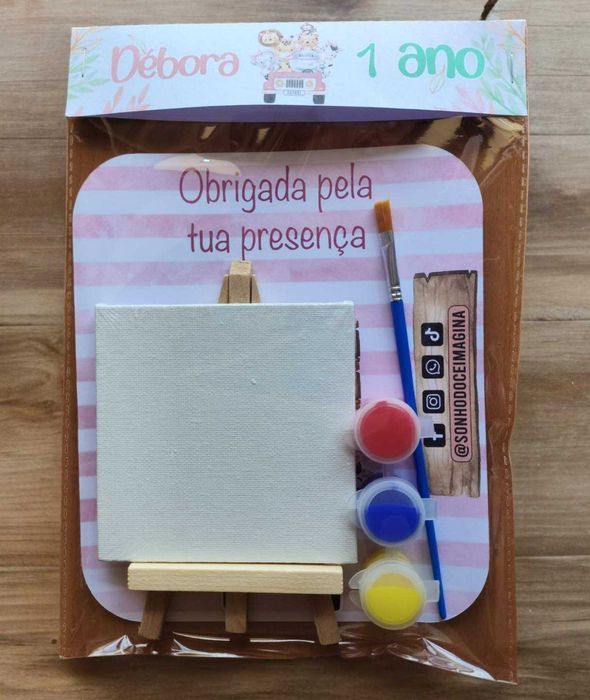 Kit de pintura - Lembrancinha de Aniversário