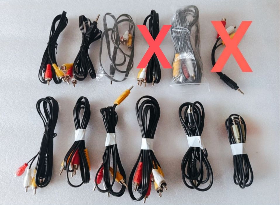 ТВ Кабель/тюльпан (RF/AUX/AV/RCA/Mini Jack 3.5)