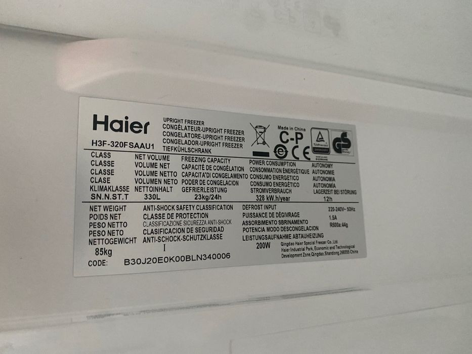 Congelador HAIER H3F330SEH1
