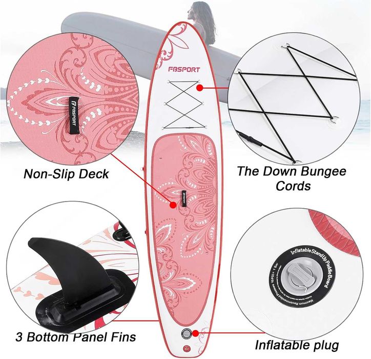 Deska SUP FBSPORT 335 cm + wiosło i pompka opis