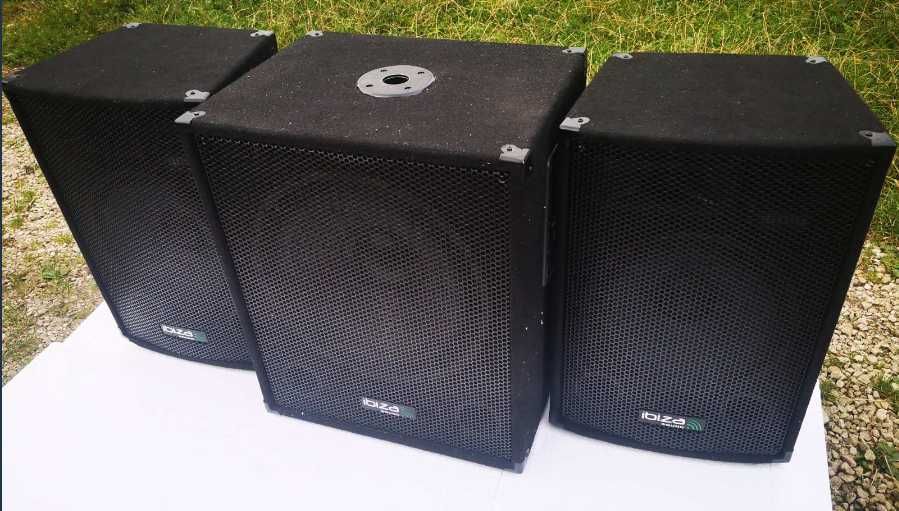 Активный сабвуфер 15" и колонки AUNA 12" .Из Германии