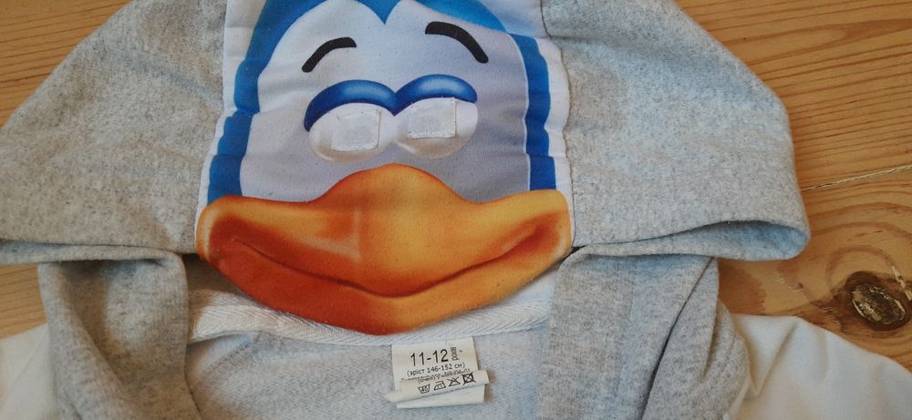 Толстовка Kinder с капюшоном, рост 141, 146 см.