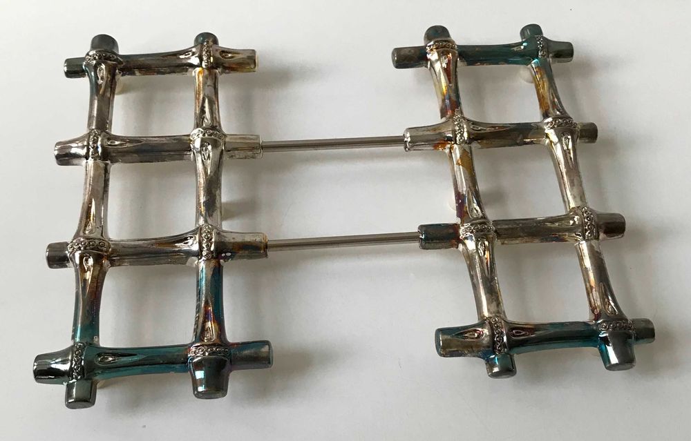 Extendable Metal Tray Stand with Silver Plating445677525806632964