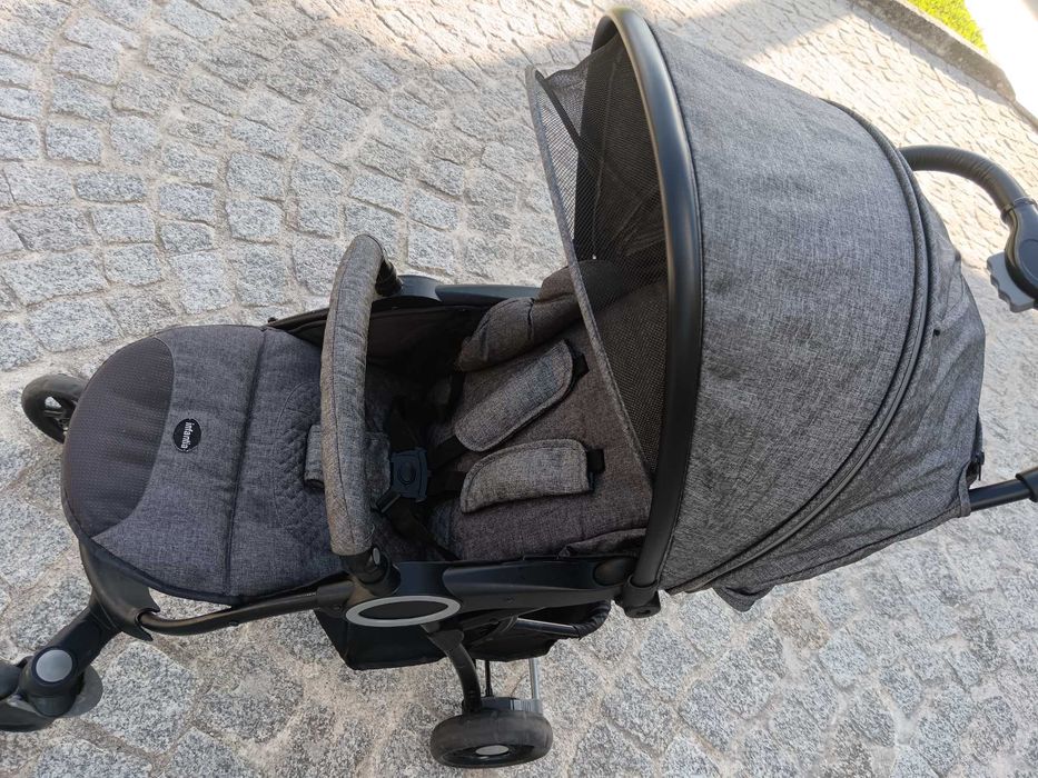 Carro de bebê e ovo