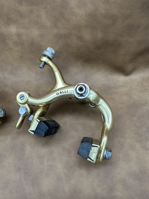 Retro hamulce szosowe Galli Gold komplet złote