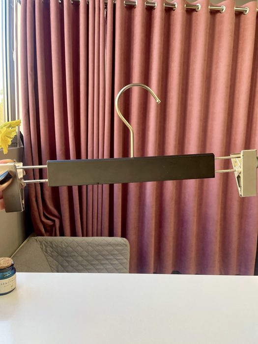 Вішалка для штанів і спідниць Soft 33 см чорна