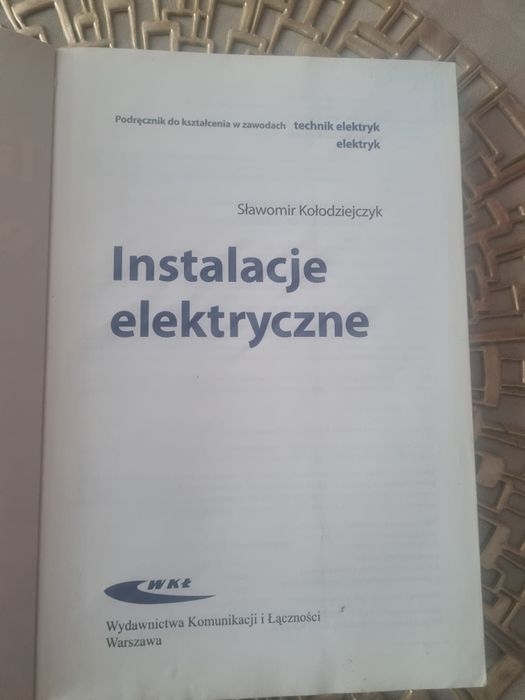Instalacje elektryczne   podręcznik  do nauki zawodu