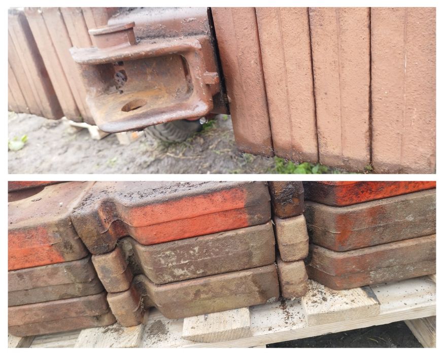 Obciążenie rolnicze balast przód 20 szt 25 John Deere Ursus Zetor case Massey Ferguson Fendt valtra Belarus kg sztabki