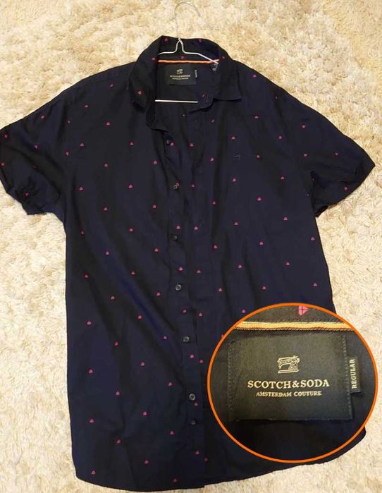 Koszula męska z krótkim rękawem koszulka Shotch & soda S