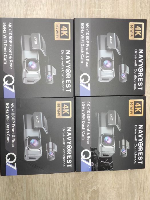 Відеореєстрар  4K + 1080P Navycrest 5GHz WiFi з SD-картою 64GB