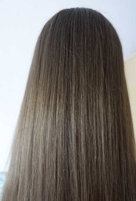 Włosy słowiańskie naturalne na perukę 41 cm jasny brąz błyszczące